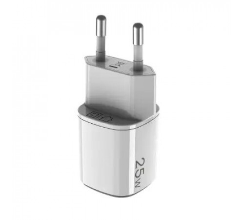მობილურის დამტენი CELLY 25W 1xUSB-C White მობილურის დამტენი CELLY 25W 1xUSB-C White
