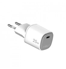 მობილურის დამტენი  CELLY 25W GaN Wall charger White
