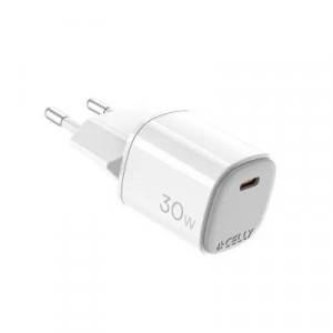 მობილურის დამტენი  CELLY 30W GaN Wall charger White