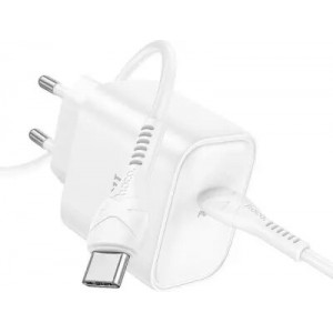 მობილურის დამტენი HOCO DC71 PD25W Charger Type-C  White