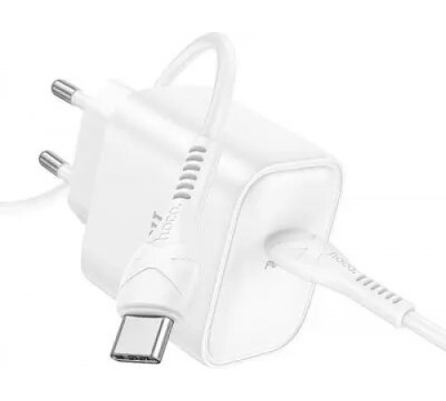 მობილურის დამტენი HOCO DC71 PD25W Charger Type-C White მობილურის დამტენი HOCO DC71 PD25W Charger Type-C White