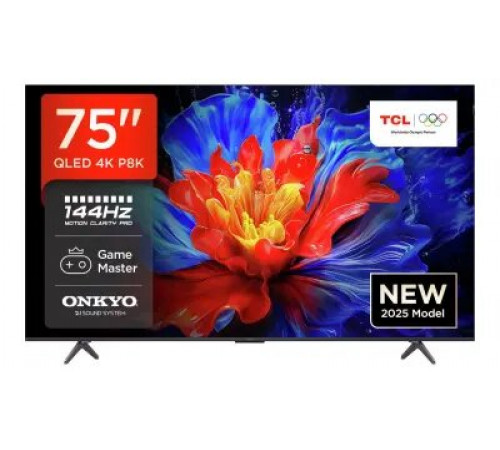 ტელევიზორი TCL QLED TV 75''(190cm) 75P8K 4K ტელევიზორი TCL QLED TV 75''(190cm) 75P8K 4K