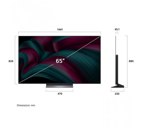 ტელევიზორი LG TV 65''(165cm) OLED65C5RLA.AMCN ტელევიზორი LG TV 65''(165cm) OLED65C5RLA.AMCN