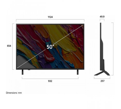 ტელევიზორი LG 50''(127cm) 50QNED82A6B.AMCN ტელევიზორი LG 50''(127cm) 50QNED82A6B.AMCN