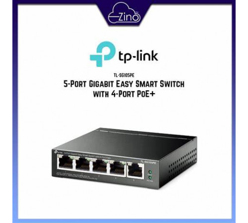 სვიჩი TL-SG105PE 5-Port Gigabit Easy Smart Switch with 4-Port PoE+ სვიჩი TL-SG105PE 5-Port Gigabit Easy Smart Switch with 4-Port PoE+