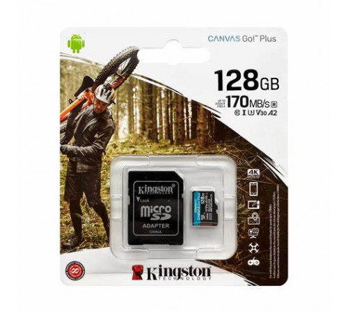 ფლეშ მეხსიერება Kingston Canvas Go Plus 128GB ფლეშ მეხსიერება Kingston Canvas Go Plus 128GB